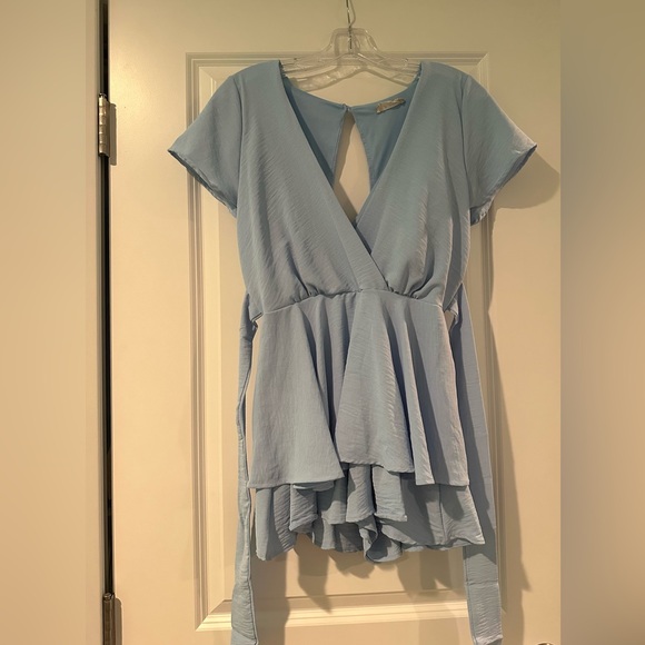 Altar'd State Light Blue Mini Dress - Picture 3 of 6